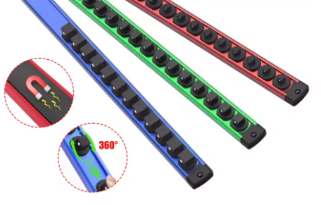 3Pcs Magnetic Socket Holder Organizer Set