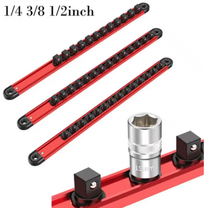 Swivel Magnetic Socket Organizer 3/8