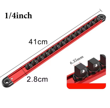 Swivel Magnetic Socket Organizer 1/4"