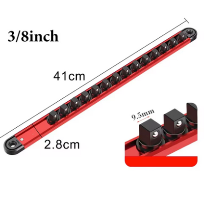 Swivel Magnetic Socket Organizer 3/8